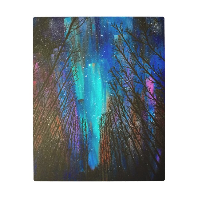 Northern Lights Metal Print (Front)