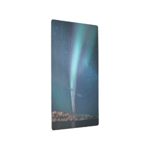 Northern Lights Milky Way Metal Print
