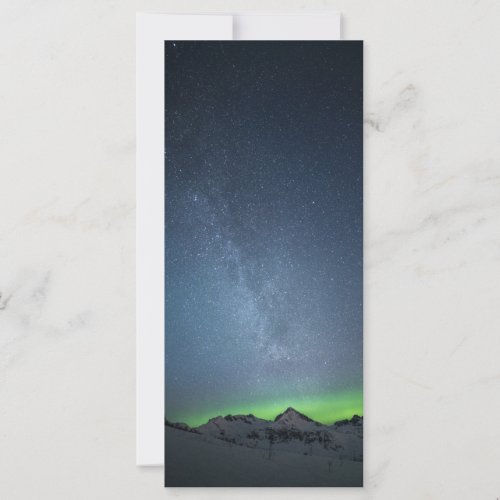 Northern Lights Milky Way Photo Card