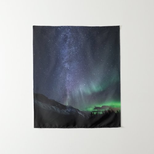 Northern Lights Milky Way Tapestry