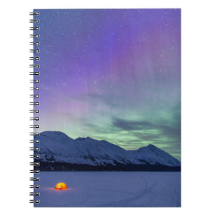 Northern Lights Moose Pass Kenai Peninsula Notebook