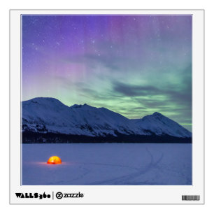 Northern Lights Moose Pass   Kenai Peninsula Wall Decal