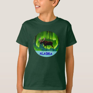 Northern Lights Moose T-Shirt