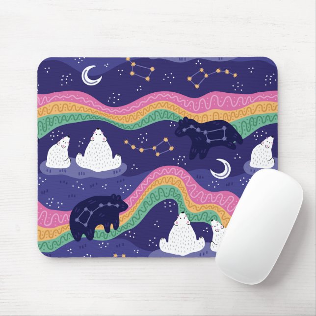 Northern Lights Mouse Pad (With Mouse)