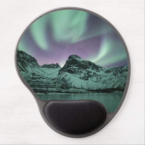 Northern Lights Nature Photo Gel Mouse Pad