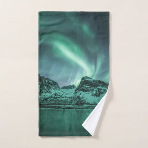 Northern Lights Nature Photo Hand Towel