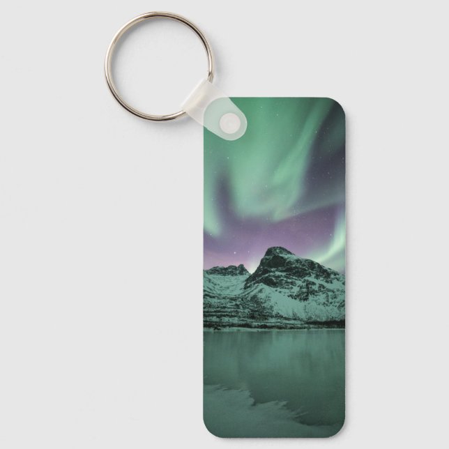 Northern Lights Nature Photo Keychain (Front)