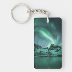 Northern Lights Nature Photo Keychain