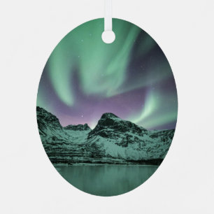 Northern Lights Nature Photo Metal Ornament