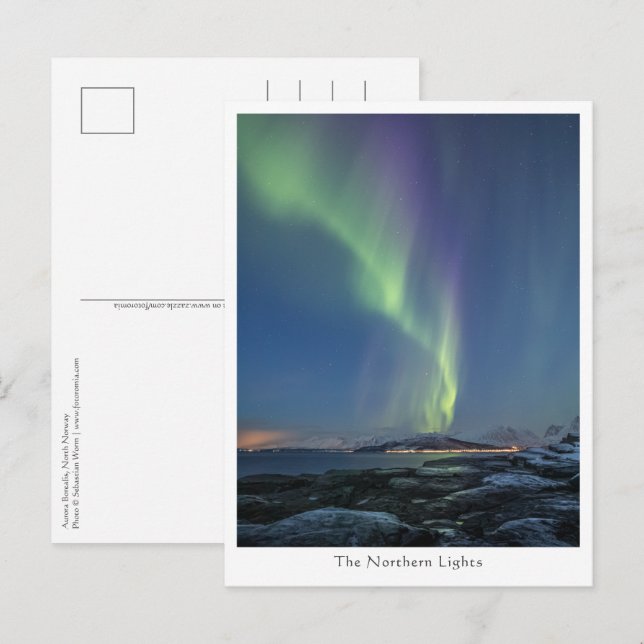 Northern Lights Nature Photo Postcard (Front/Back)