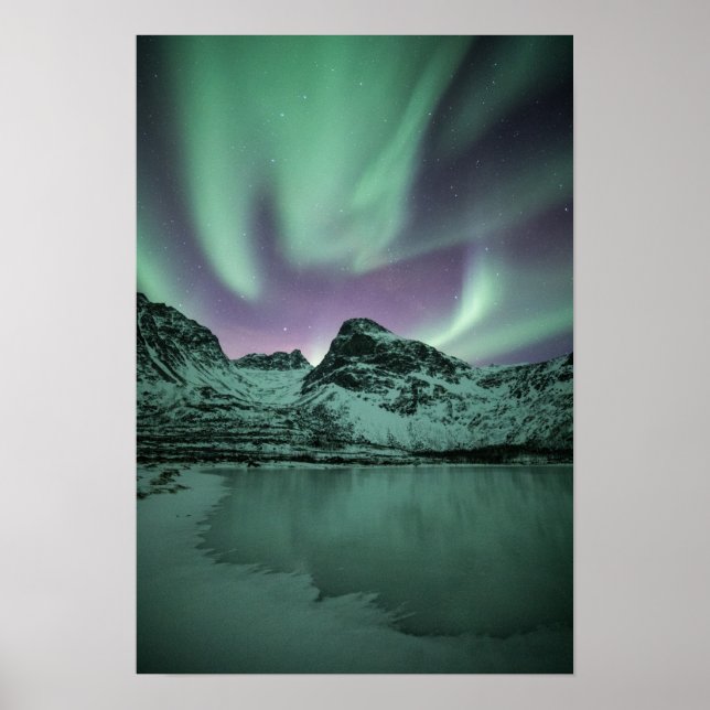 Northern Lights Nature Photo Poster (Front)