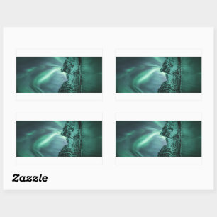 Northern Lights Nature Photo Rectangular Sticker