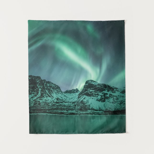 Northern Lights Nature Photo Tapestry (Front)