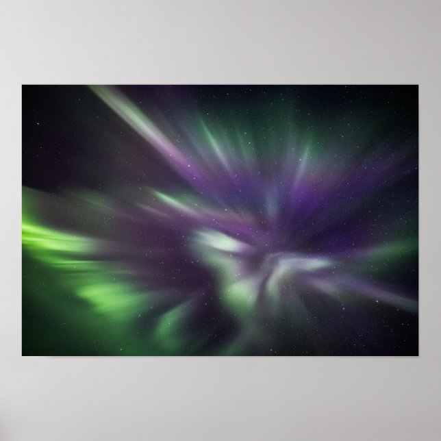 Northern Lights Night sky Poster (Front)