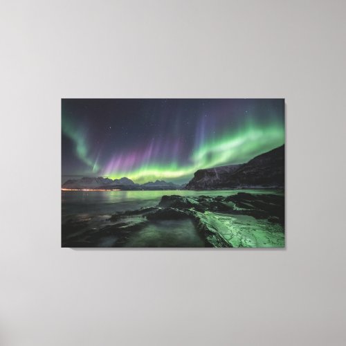 Northern Lights North Norway Canvas Print