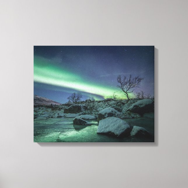Northern Lights North Norway Canvas Print (Front)