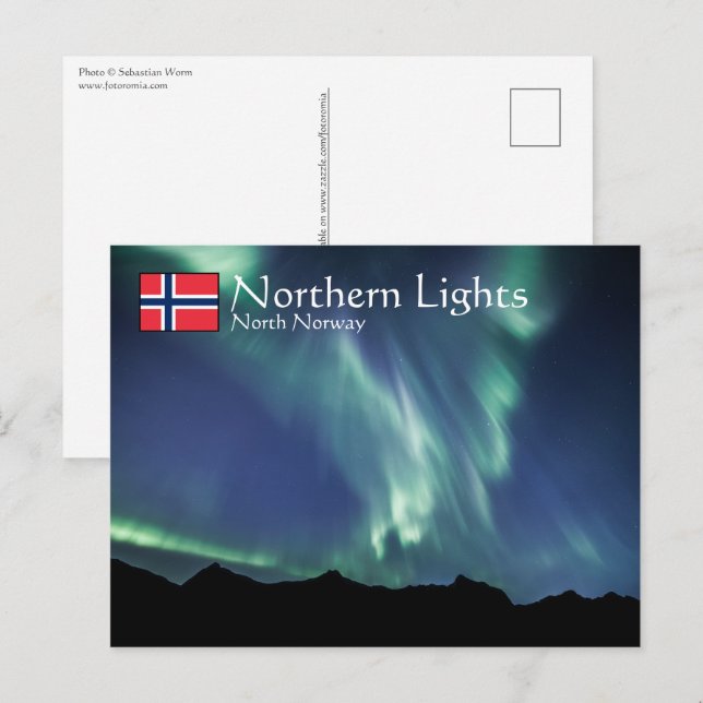 Northern Lights North Norway Postcard (Front/Back)