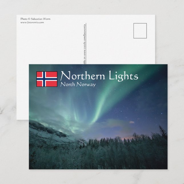 Northern Lights North Norway Postcard (Front/Back)