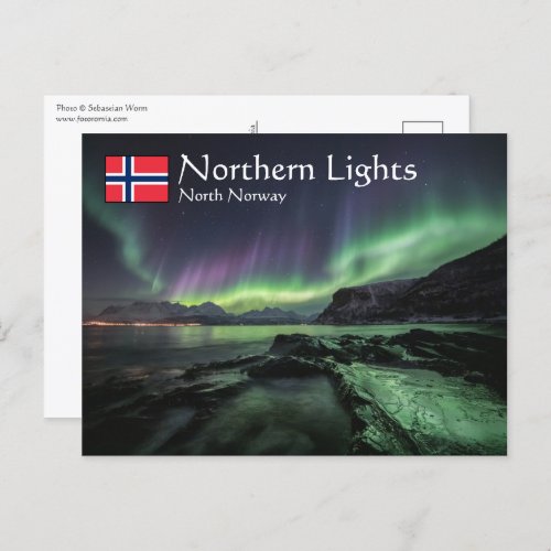 Northern Lights North Norway Postcard