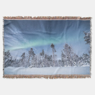 Northern Lights North Norway Throw Blanket