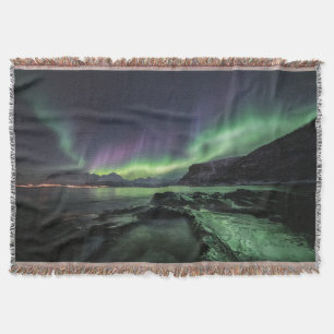 Northern Lights North Norway Throw Blanket