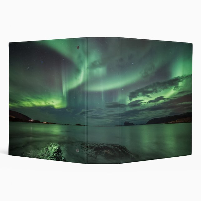 Northern Lights Norway 3 Ring Binder (Background)