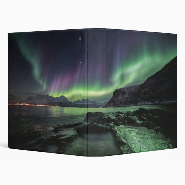 Northern Lights Norway 3 Ring Binder (Background)