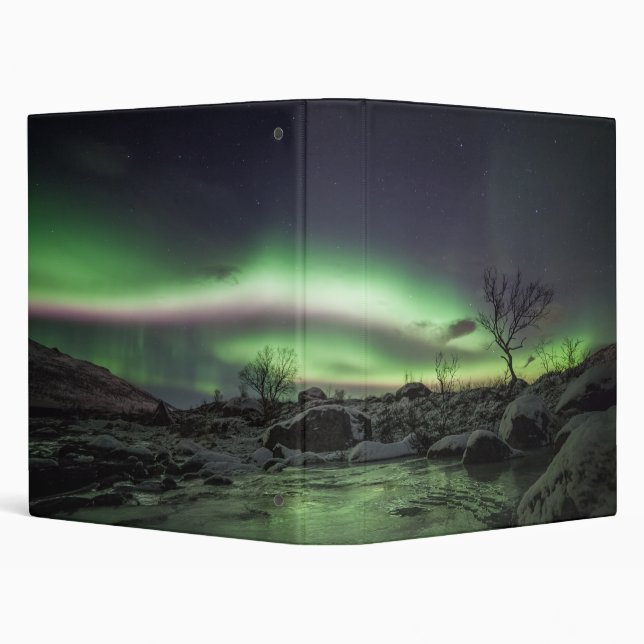 Northern Lights Norway 3 Ring Binder (Background)