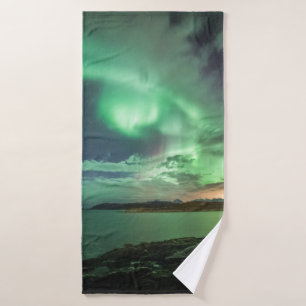 Northern Lights Norway Bath Towel