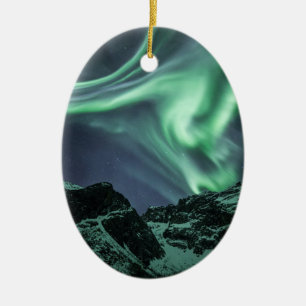 Northern Lights Norway Ceramic Ornament