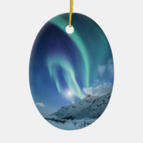 Northern Lights Norway Ceramic Ornament