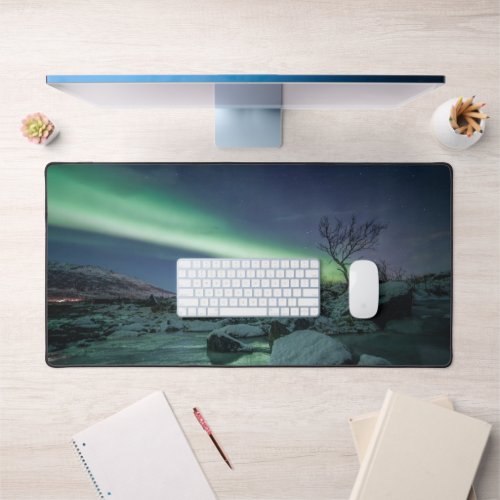 Northern Lights Norway Desk Mat