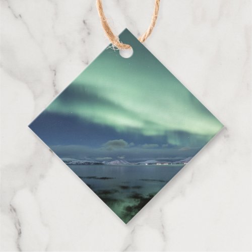 Northern Lights Norway Favor Tags