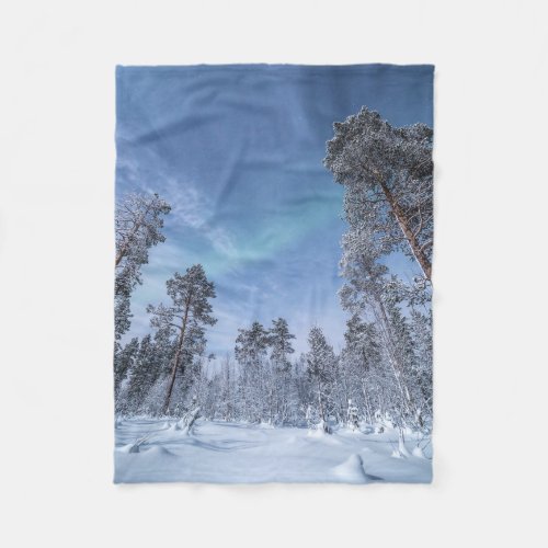 Northern Lights Norway Fleece Blanket