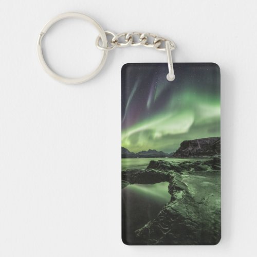 Northern Lights Norway Keychain