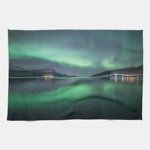 Northern Lights Norway Kitchen Towel