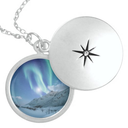 Northern Lights Norway Locket Necklace