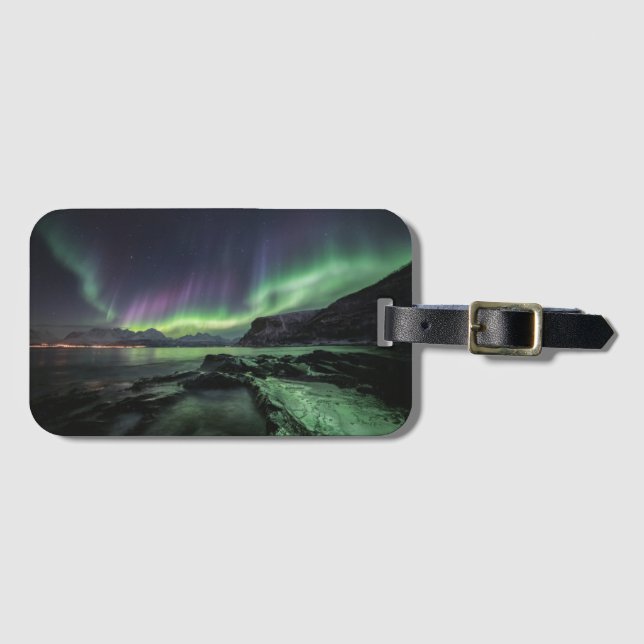 Northern Lights Norway Luggage Tag (Front Horizontal)