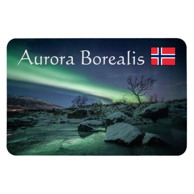 Northern Lights Norway Magnet (Horizontal)