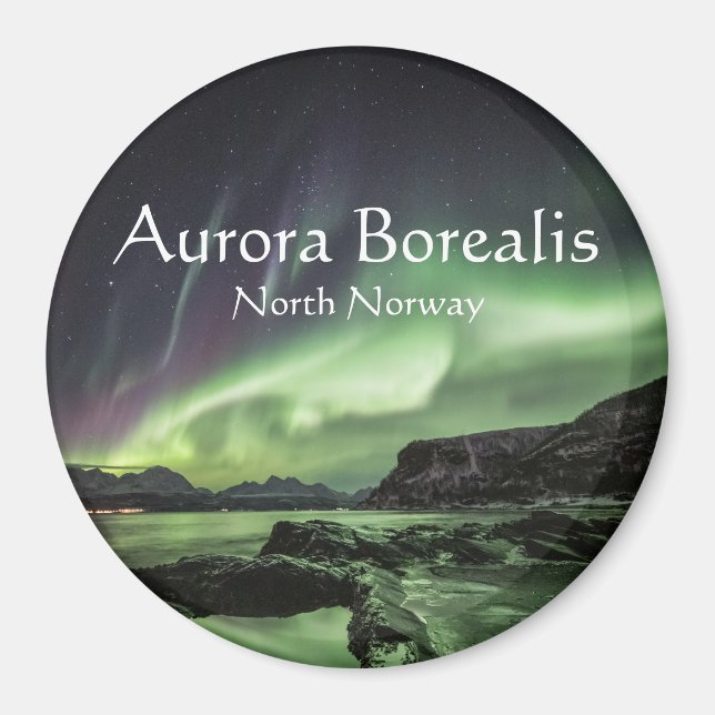 Northern Lights Norway Magnet (Front)