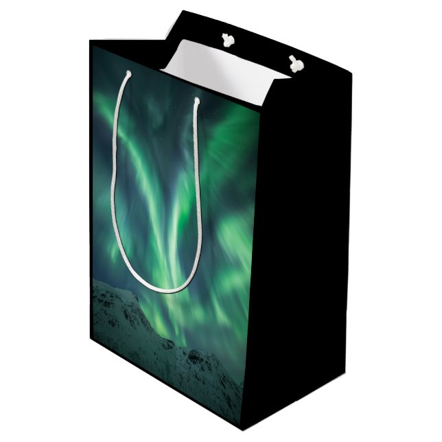 Northern Lights Norway Medium Gift Bag (Back Angled)
