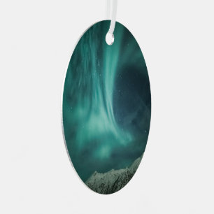 Northern Lights Norway Metal Ornament