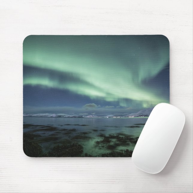 Northern Lights Norway Mouse Pad (With Mouse)