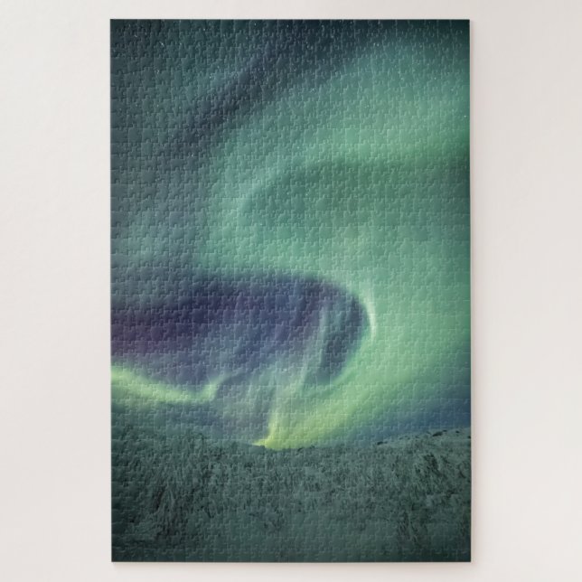 Northern Lights Norway Nature Photo Jigsaw Puzzle (Vertical)