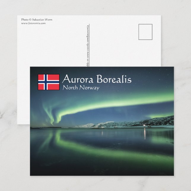 Northern Lights Norway Postcard (Front/Back)