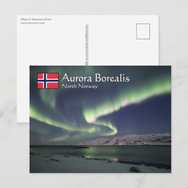 Northern Lights Norway Postcard (Front/Back)
