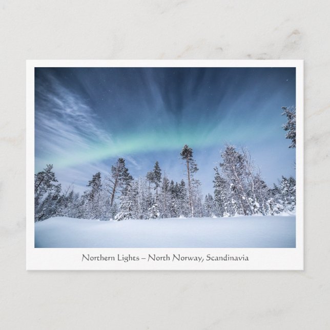Northern Lights Norway Postcard (Front)