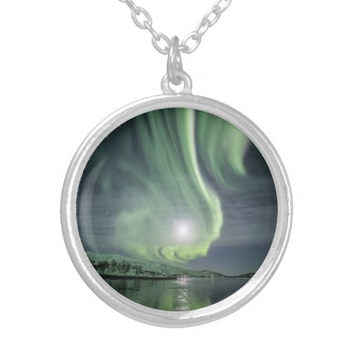 Northern Lights Norway Silver Plated Necklace
