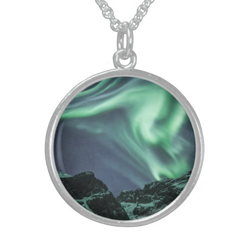 Northern Lights Norway Sterling Silver Necklace