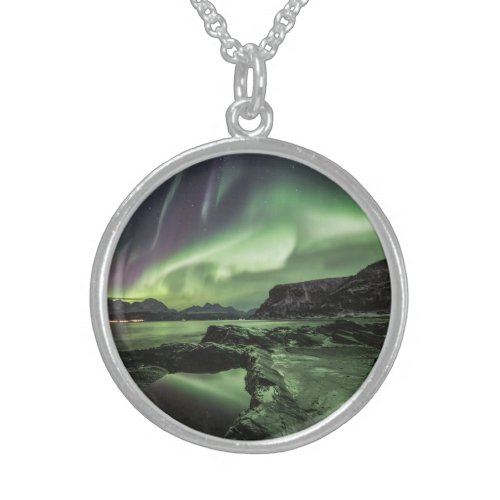 Northern Lights Norway Sterling Silver Necklace